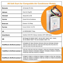 Soft Start for RV Air Conditioner, AC Soft Start Kit, Soft Start AC Easily Drive Small Appliances Ideal for RVs, Campers, and Vehicle AC Systems