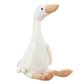 zhidiloveyou 19.7" Goose Plush Stuffed Animal, Cuddly Stuffed Swan Toy for Kids Adults, White