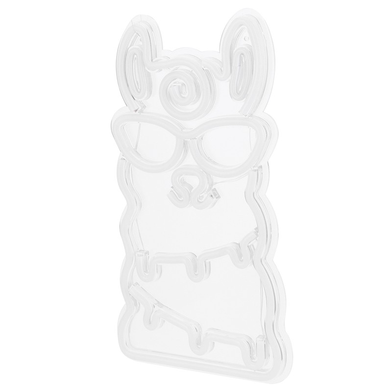 LED Neon Light Alpaca‑Shape Wall Neon Sign Art USB Powered