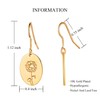 Moodear Trendy Gold Earrings for Women - Dainty Flower Dangle