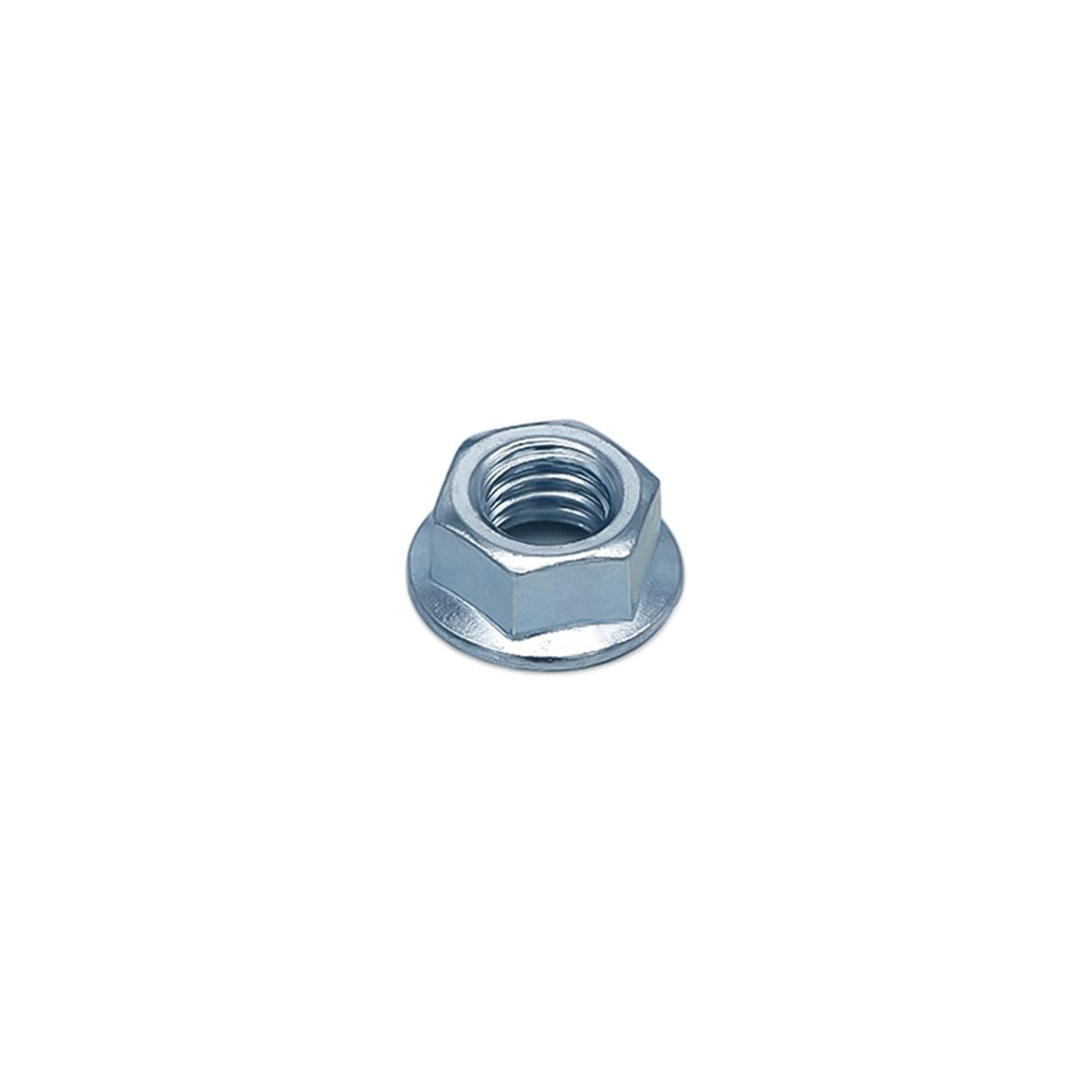 Locking Tooth Nuts M8 Galvanised Steel - DIN 6923 - Flange Nut with ...
