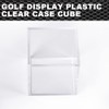 CNNELL Golf Ball Display Plastic Clear Case Cube Square Stackable