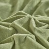 Houseri Sage Green Velvet Full Size Comforter Set Fluffy Light
