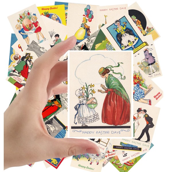 Large Stickers 24 pcs (2.5"x3.5" Each) Easter Celebrate Spring Love