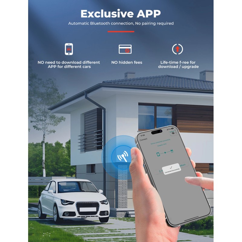 AUTOPHIX OBD2 Scanner Reader Bluetooth Wireless Clear Error Code Live