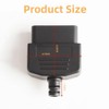 2Pcs 16 Pin OBD2 Male Connector Plug with Screws, Automobile