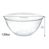 PLASTICPRO Disposable 150 Ounce Round Crystal Clear Plastic Serving Bowls
