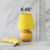 Simple Designs LT1196-YLW 8.66" Chic Little Globe Ceramic Table Lamp
