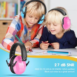 ProCase Children's Ear Protection, NRR 21 dB Noise Protection for 3–12 Years, Earmuffs, Capsule Ear Protectors for Sleep, Travel and Carnival Parades, Autism, Noise Cancelling