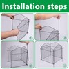 DECOHS 4 Packs Chicken Wire Cloche Plant Protectors from Animals