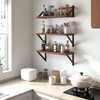 Heimlove Floating Shelves for Wall, 16 Inch Long Wood Floating
