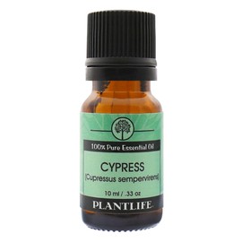 Plantlife Cypress Aromatherapy Essential Oil - Straight from The Plant 100% Pure Therapeutic Grade - No Additives or Filters - 10 ml