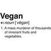 CafePress Funny Vegan Definition Sticker Square Bumper Sticker Car Decal