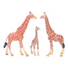 3pcs Giraffe Figurines Simulation Innovative Educational Giraffe Family Action Figure