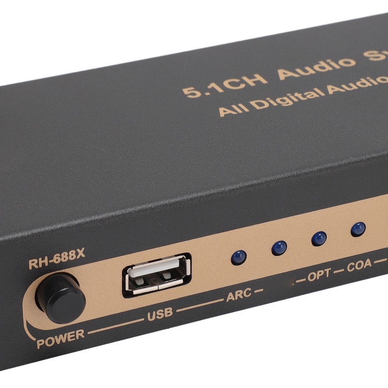 5.1 Channel Sound Decoder 192Khz/24Bit HD Multimedia Interface 4K ARC