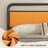 soges Twin Platform Bed with Upholstered Headboard and Footboard, Heavy