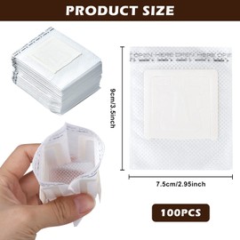 Drip Coffee Bag, 100 Pieces Portable Coffee Filter, Coffee Tea Drip Filter Bags, Drip Coffee Bag, Hanging Ear Drop Coffee Bags for Most Cups, Travel, Home, Office, Camping