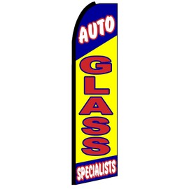 Auto Glass Specialists King Size Swooper Flag Sign Pack of 3