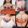 Chloe10 Temporary Underboob Tattoos Breast Tattoos Flowers Tattoos 10 Sheets