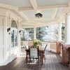 CALOKES Outdoor Flush Mount Motion Sensor Ceiling Light - Timeless