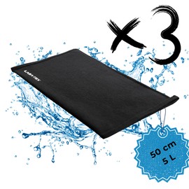 LABA-TEX Water-Activated Flood Barrier - No Sand Required, Efficient Solution for Quick Flood Protection (3 Pieces, 50 x 25 cm, 5 L) - Reliable Protection for Doors, Basements and Windows
