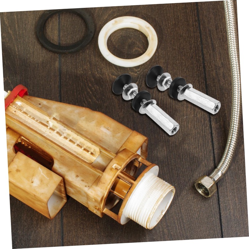 Mipcase 2pcs Toilet Tank Bolts and Gaskets Set with Leakproof