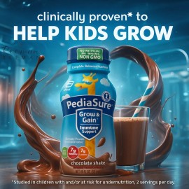 PediaSure Pedia-Sure Grow and Gain Nutrition Shake for Kids Chocolate (8 fl. oz., 16 pk.)