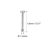 sourcing map Pack of 1000 Small Tiny Hardware Nails Carbon