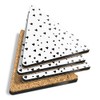 4 x Triangle Coasters - Pretty Little Love Hearts Valentines