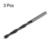 HARFINGTON 3pcs Brad Point Drill Bits 5.5mm(7/32") Dia Straight Round