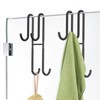 Cerbonny Shower Door Hooks, 2 Pack Double Towel Hooks for
