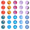 Snowflake Glass Cabochons Flatback Semicircular Dome Christmas Theme Mosaic Printed