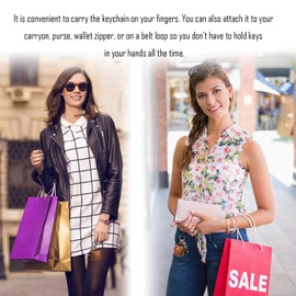 Poproo Mini Backpack Keychain for Women Key Chain Key Ring Silicone Beads Keychains Charms (Brown)