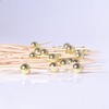 100PCS Fancy Toothpicks for Appetizers, Gold Cocktail Picks for Party
