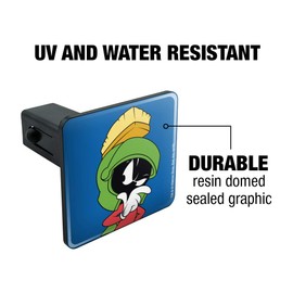 GRAPHICS & MORE Looney Tunes Marvin The Martian Tow Trailer Hitch Cover Plug Insert