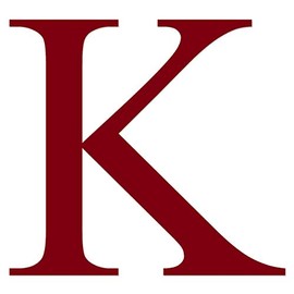 Applicable Pun Kappa Greek Letter K - Vinyl Decal for Outdoor Use on Cars, ATV, Boats, Windows and More - Burgundy 10 Inches Tall