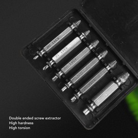 Damaged Screw Extractor Set, High Speed Steel, Easy Removal of Broken Screws, Works with Any Drill Bit, Stocking Stuffers for Men, Father, Boyfriend, Husband, Christmas, Birthday