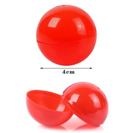 Gsrhzd Raffle Balls, 50 PCS Fillable Balls, 4CM Lottery Balls, Plastic Bingo Balls, Hollow Balls with No Number, for Party Games, DIY Projects, 5 Colors