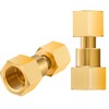 Tsinghwang 2 Pack Brass CGA-320 to CGA-580 Tank Adapter, Welding