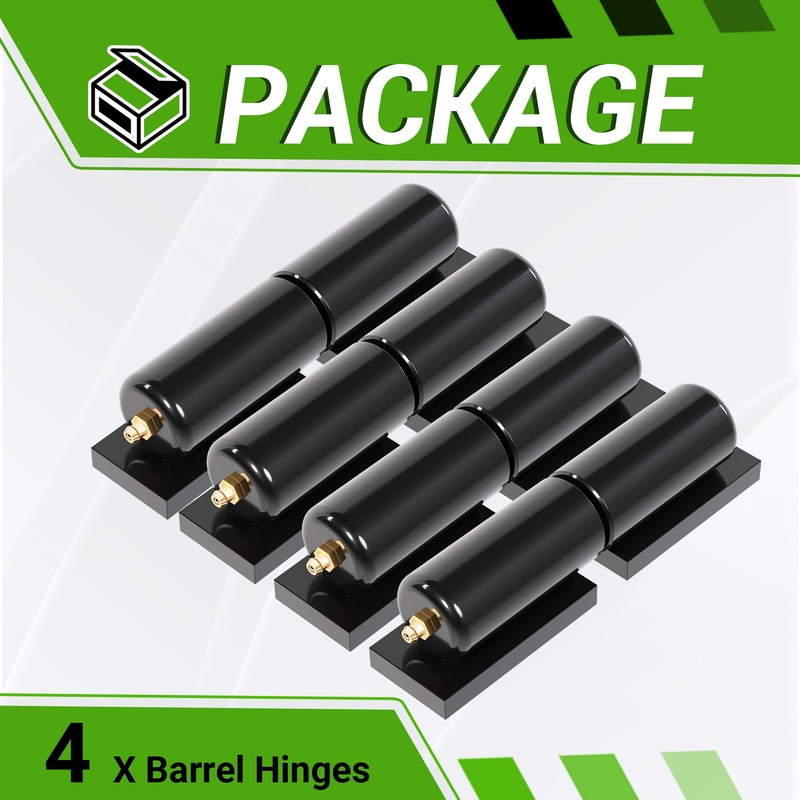 HECASA 7" Heavy Duty Barrel Hinge for Swing Gates Doors