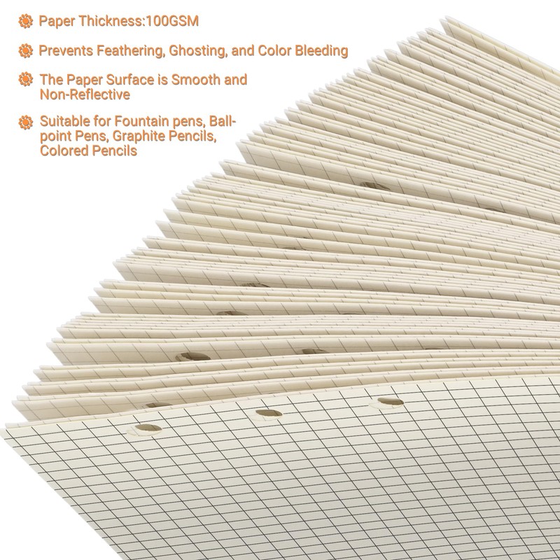 Refill Paper for A6 6 Ring Binder Notebook - Ideal