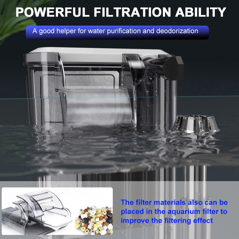 External Fish Tank Aquarium Filter Waterfall Suspension Hanging Filter Low
