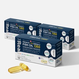 The Real Premium Altige Omega 3 Fish Oil 1350 180 capsules, 3 units / 더리얼 프리미엄 알티지 오메가3 피쉬오일 1350 180캡슐, 3개