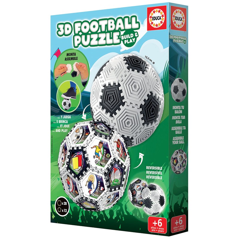 Educa - 3D Football Puzzle | 3D Puzzle Calcio Bambini