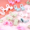 ZXF 40 Pieces Clothes Hanger Connector Hooks, Plastic Cascading Hangers,