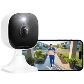 2.5K Cameras for Home Security with Audio and Video, Indoor Security Camera for Baby Monitor, 2.4g/5g Outdoor Cameras for House/Pet/Baby, Plug&Play, Support 128G Card (Not Included), 9.84ft Wire