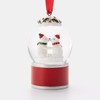 THINGS REMEMBERED Engraved Mini Polar Bears Kissing Snow Globe Ornament