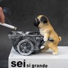 RERACO Pug Bulldog Ashtray, Construction, Dog, Character, Table Ashtray, Tabletop