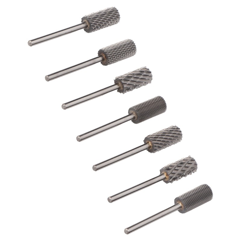 7pcs Nail Grinding Bits Professional Portable Nail Gel Removal Tungsten