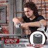 Teenyyou 2 Pack 4.7 x 4 Twisted Steel Wire Wheel